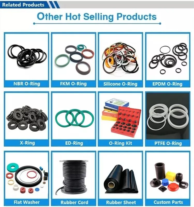 China Factory Chemical Resistant O Ring NBR FKM Vmq EPDM Rubber Seal Oring Food Grade Silicon O-Ring